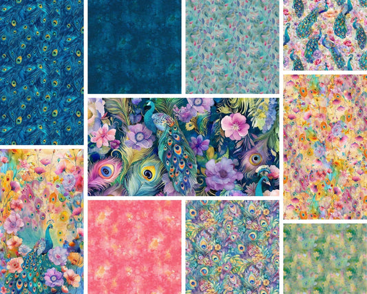 PREORDER ITEM EXPECTED JANUARY 2026: Wild Beauty Full Yard Bundle of 10 Prints & 1 Panel Cotton Woven