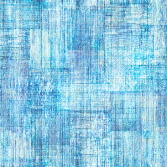 Into The Woods by Dan Morris Wood Texture Blender Blue 30840B Cotton Woven Fabric