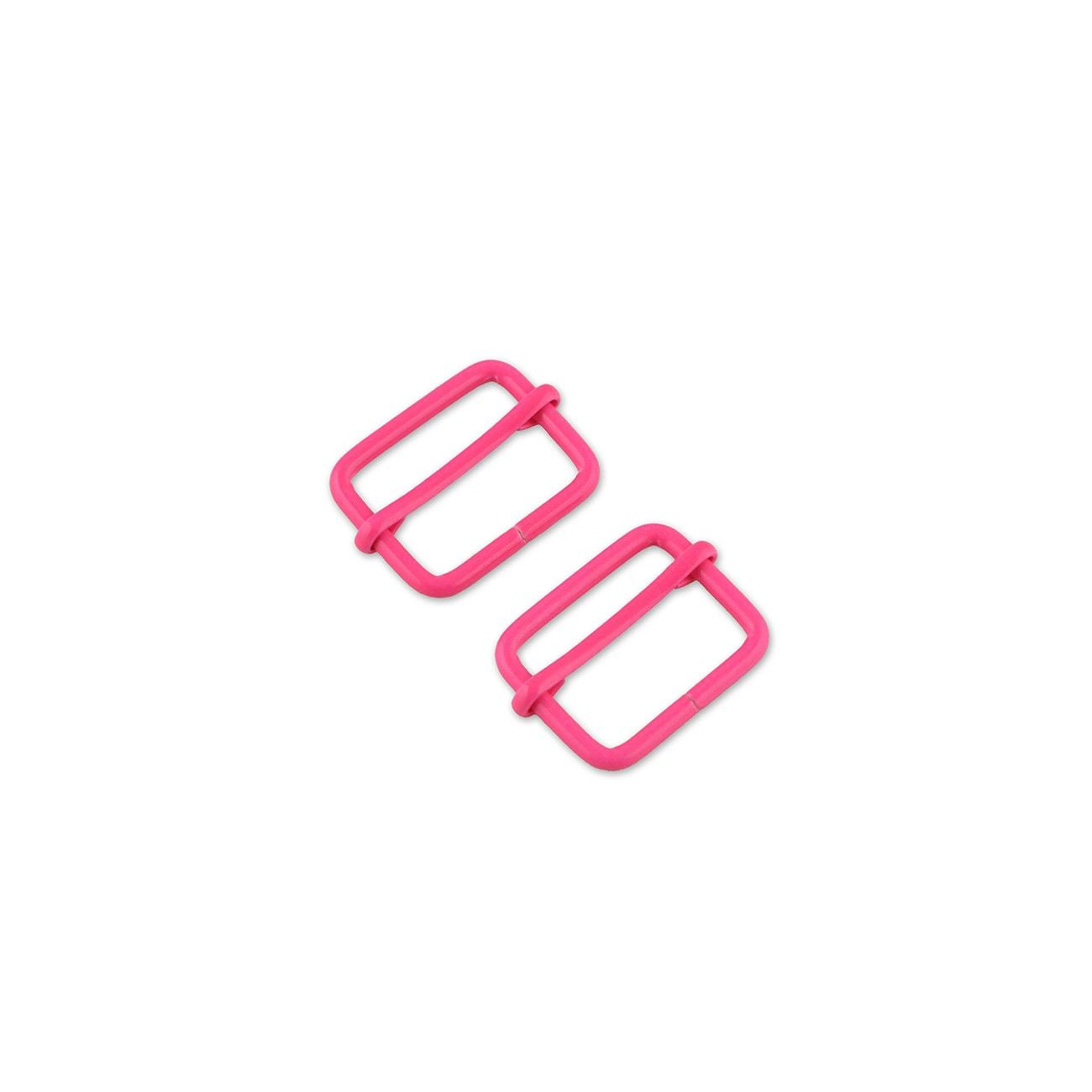 Preorder November 2026: Tula Pink Sallie Tomato: Two Neon Pink 1" Slider Buckles STS125NPT