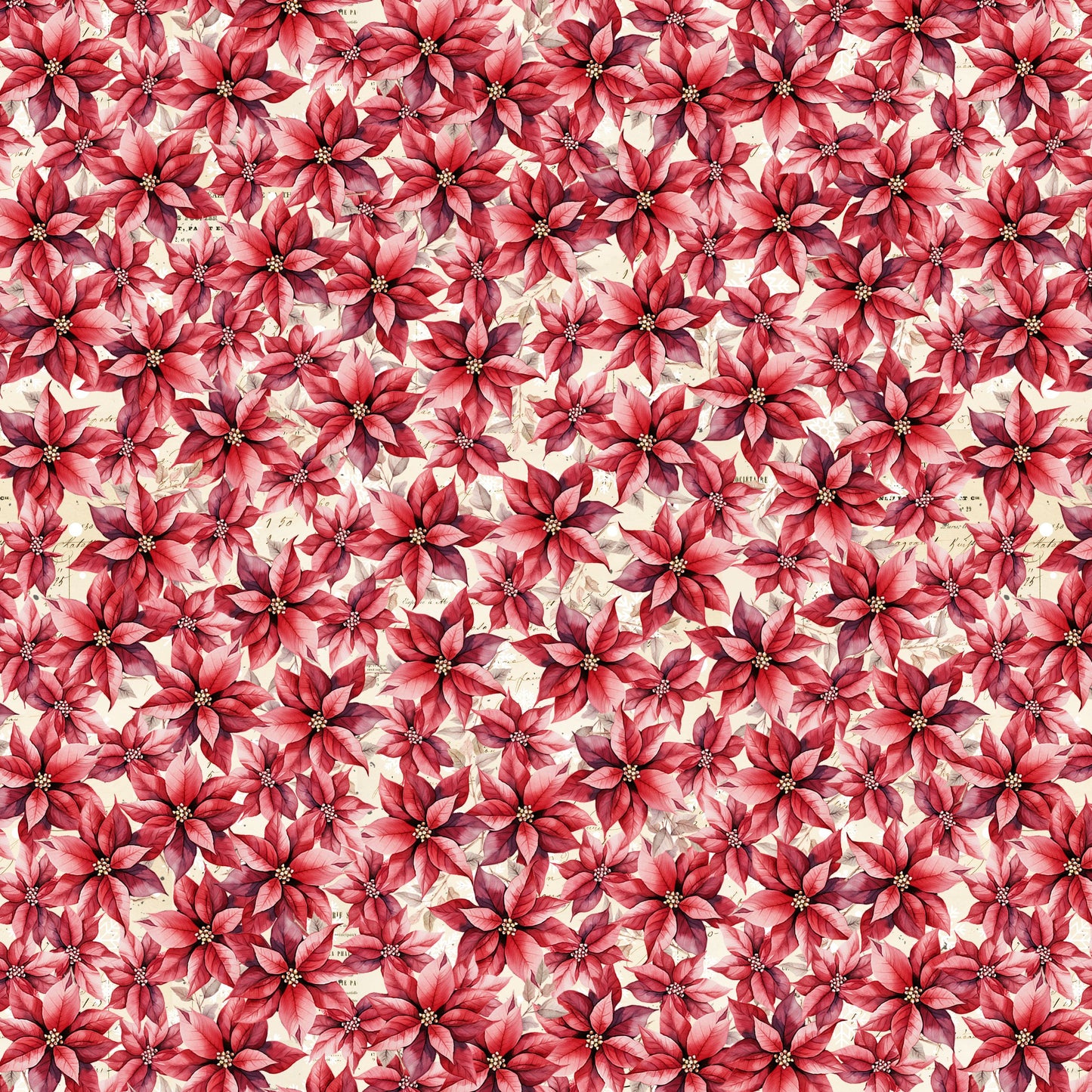 Preorder July 2026: Christmas Magic Poinsettias Red 2027-88 by Frank Garcia