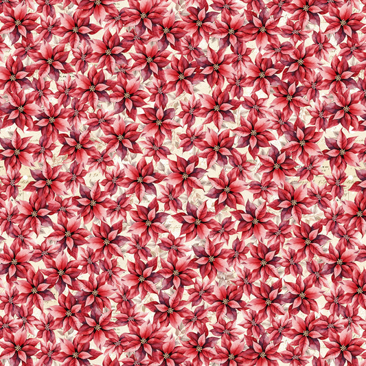 Preorder July 2026: Christmas Magic Poinsettias Red 2027-88 by Frank Garcia