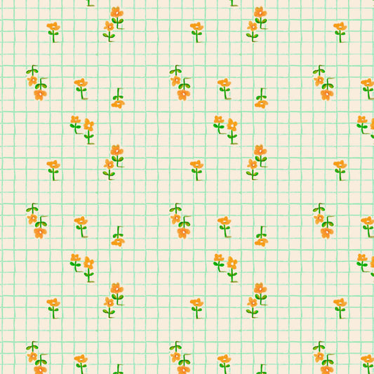 Preorder April 2027: Boat Race Trellis Aqua 55609D-10 by Heather Ross