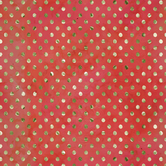 PREORDER ITEM-EXPECTED JUNE 2026: Holly Woods by Cathy Walters Shaded Dots 9238-83 CORAL Cotton Woven Fabric