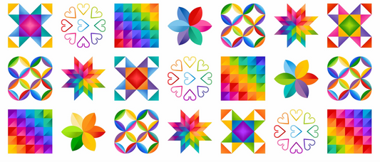 Color Play by Patti Carey 18" Panel Block Cut Color Sphere White Multi    DP24909-10 Cotton Woven Panel