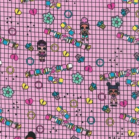 Amazement Dolls Candy Pink   20692-351 Cotton Woven Fabric