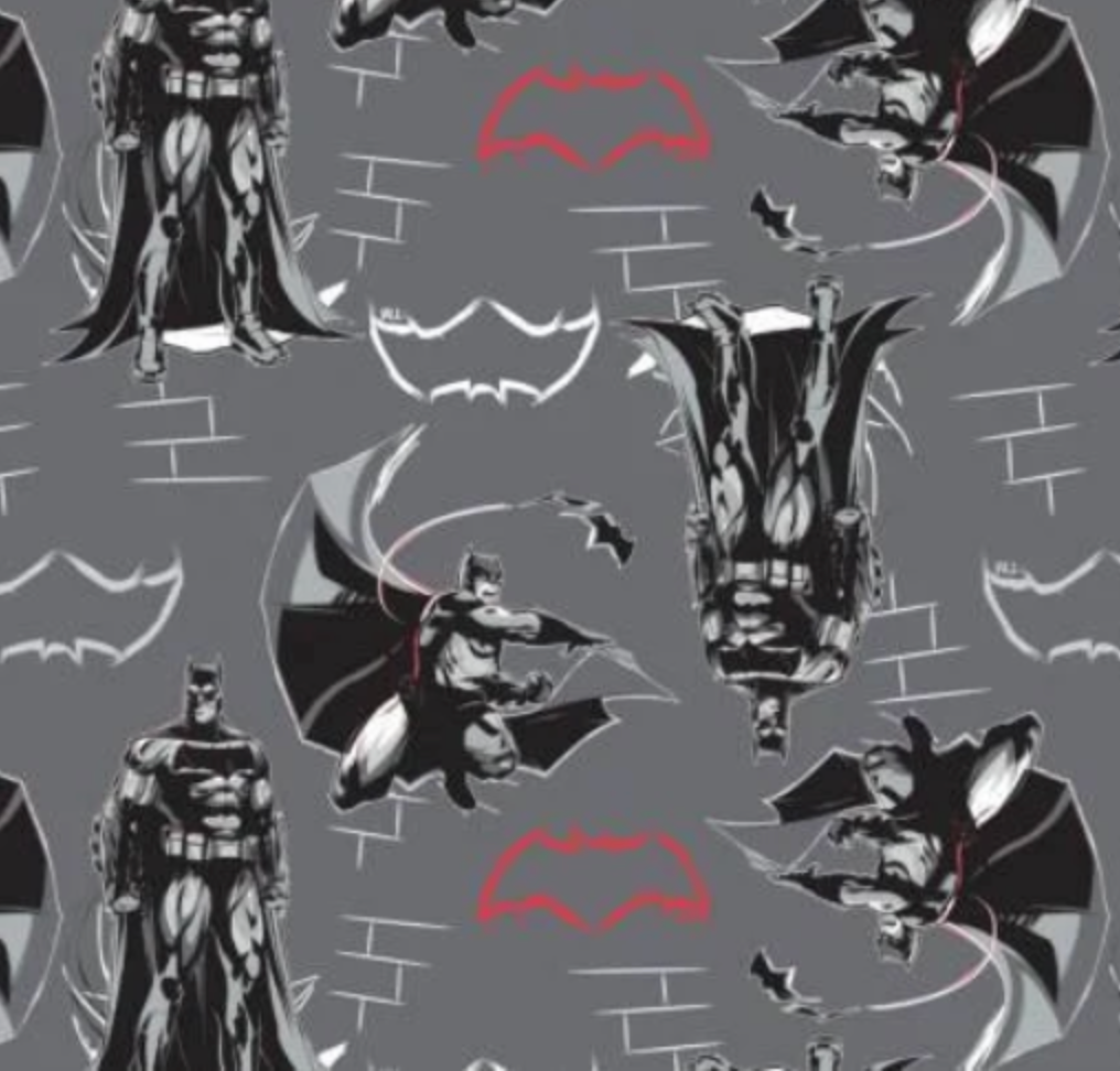 Licensed Dawn of Justice Dark Knight Iron 223420103-1 Cotton Woven Fabric