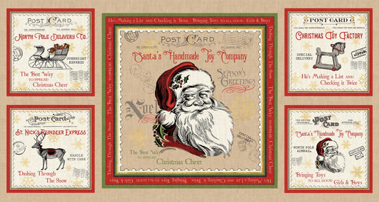 North Pole Express by Pela Studio 24" Panel NPEX4759-PA Cotton Woven Panel