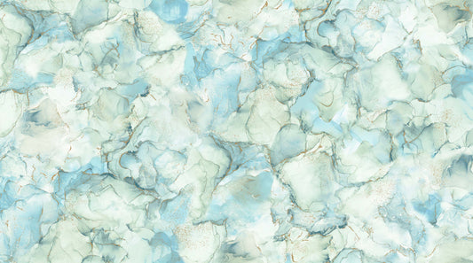 New Arrival:  Midas Touch Metallic by Deborah Edwards & Melanie Samra Sage/Blue 26833-72 Cotton Woven Fabric