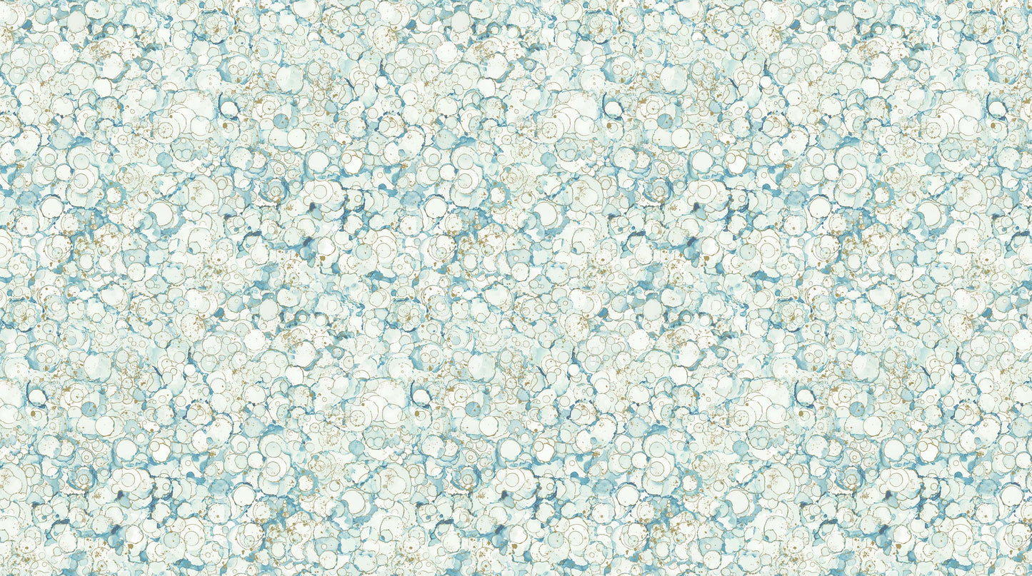 Midas Touch Metallic by Deborah Edwards & Melanie Samra Blue/Sage 26834-41 Cotton Woven Fabric