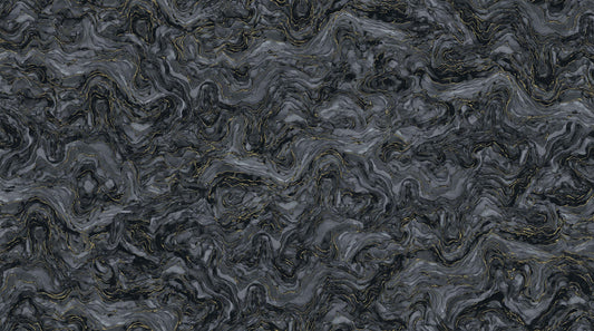 Midas Touch Metallic by Deborah Edwards & Melanie Samra Black 26835-99 Cotton Woven Fabric