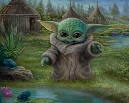 Licensed Epic Lucas Films Digitally Printed 35.5" Panel The Child ST10191C1 Cotton Woven Panel