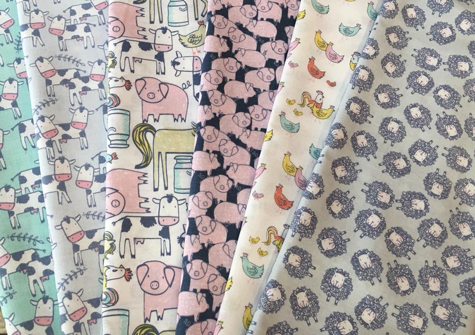 Deja Moo Sheep on Cloud Cotton Woven Fabric