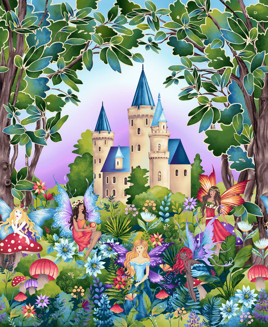Fairytale Forest by Color Principle 36" Panel Forest    3021P-66 Cotton Woven Panel