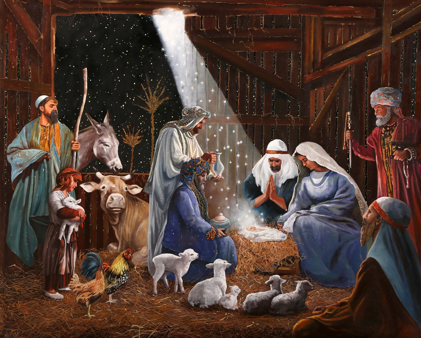 Four Seasons Digitally Printed Panels 36" Panel Nativity AL56982C1 Cotton Woven Panel