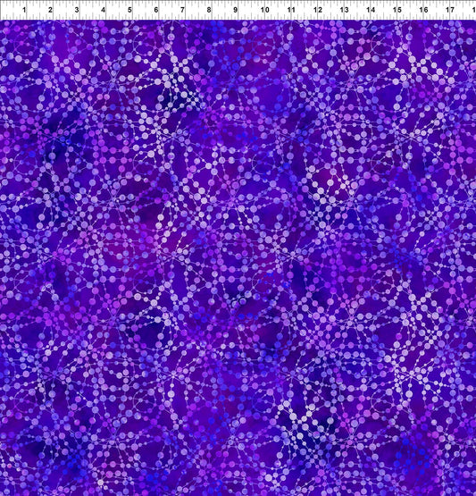 Dazzle Bubbles Purple 4JYP-3 Cotton Woven Fabric