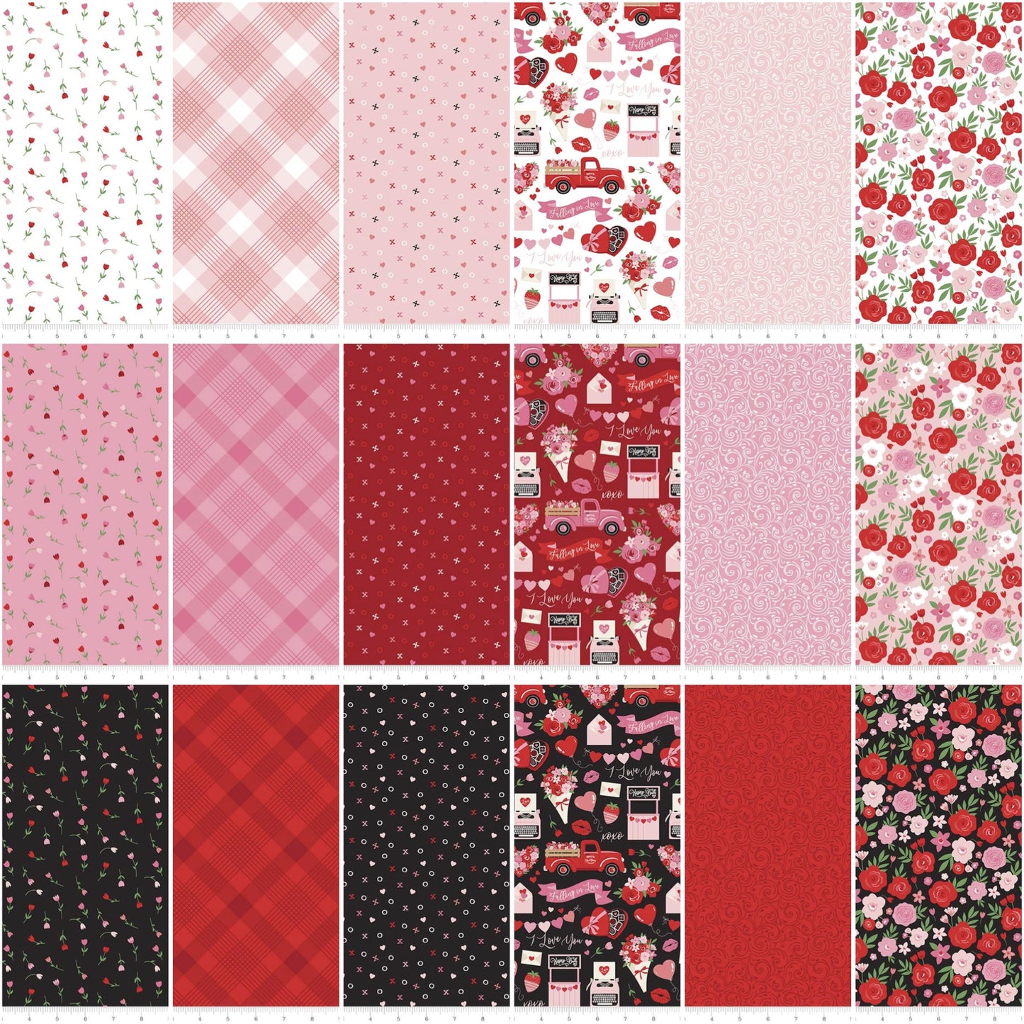 Falling in Love by Dani Mogstad 5" Squares Bundle of 42 Pieces    5-11280-42 Bundle