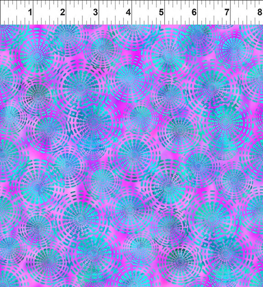 Dazzle Circles Purple    5JYP-3 Cotton Woven Fabric