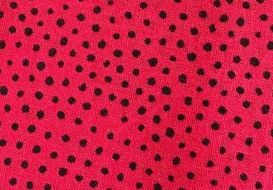 Black Dots on Red 75756RJ Cotton Woven Fabric