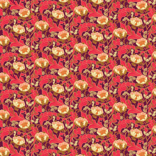 Wild Abandon by Heather Bailey Wanderlust Plum 90891-28 Cotton Woven Fabric