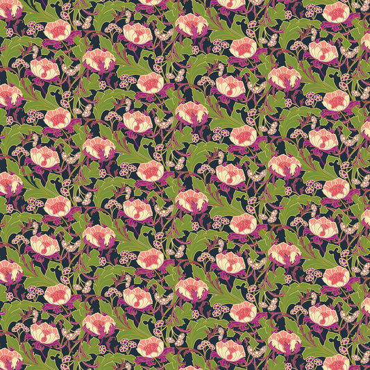 Wild Abandon by Heather Bailey Wanderlust Midnight 90891-45 Cotton Woven Fabric