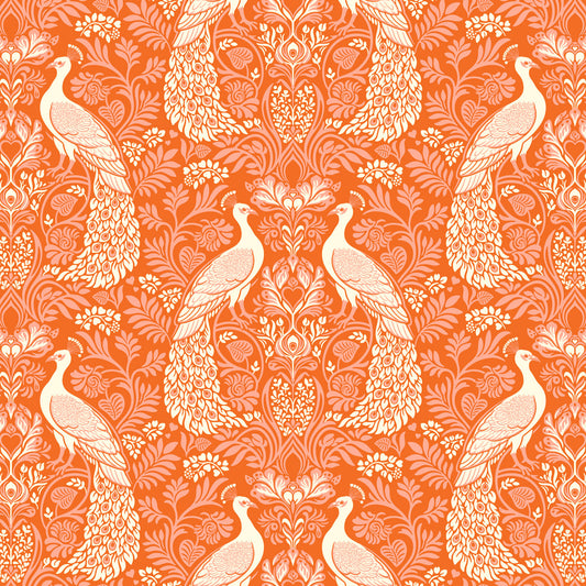 Wild Abandon by Heather Bailey Rogues & Scoundrels Tangerine 90892-56 Cotton Woven Fabric