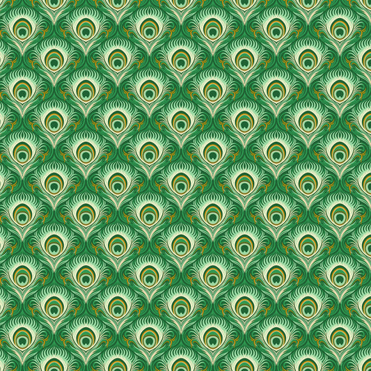 Wild Abandon by Heather Bailey Seduction Teal 90893-74 Cotton Woven Fabric