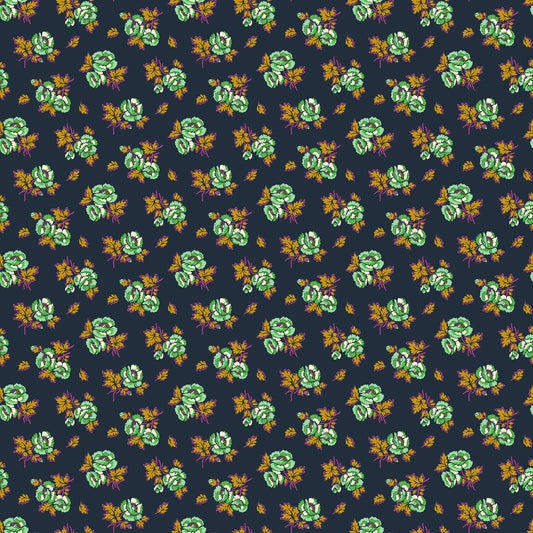 Wild Abandon by Heather Bailey Unbound Midnight   90894-45 Cotton Woven Fabric