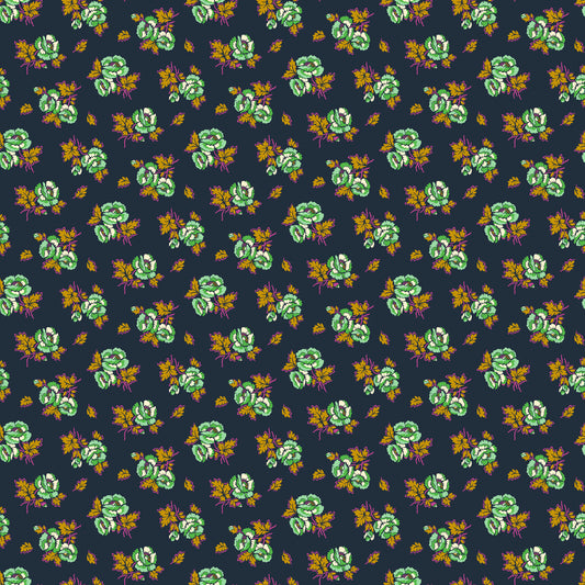Wild Abandon by Heather Bailey Unbound Midnight 90894-45 Cotton Woven Fabric