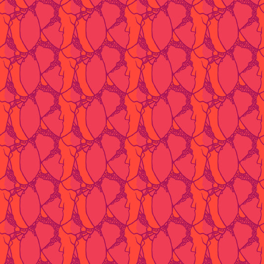 Wild Abandon by Heather Bailey Entangled Flame 90895-26 Cotton Woven Fabric