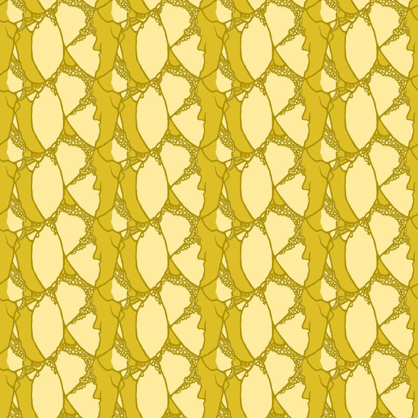 Wild Abandon by Heather Bailey Entangled Gold   90895-50 Cotton Woven Fabric