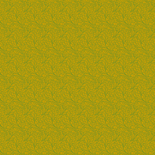 Wild Abandon by Heather Bailey Passing Fancy Olive 90896-70 Cotton Woven Fabric