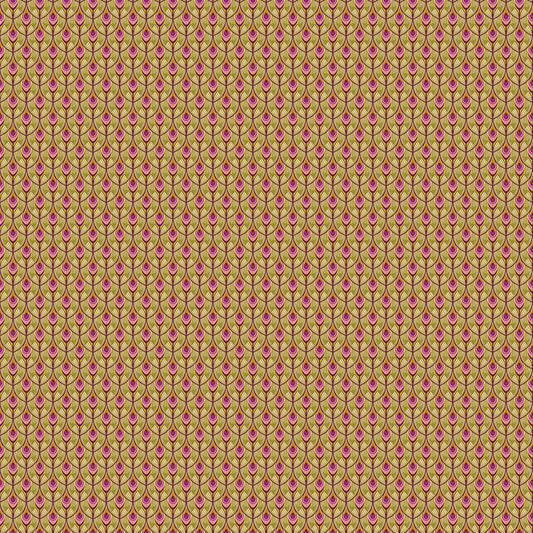 Wild Abandon by Heather Bailey Swagger Olive 90897-70 Cotton Woven Fabric