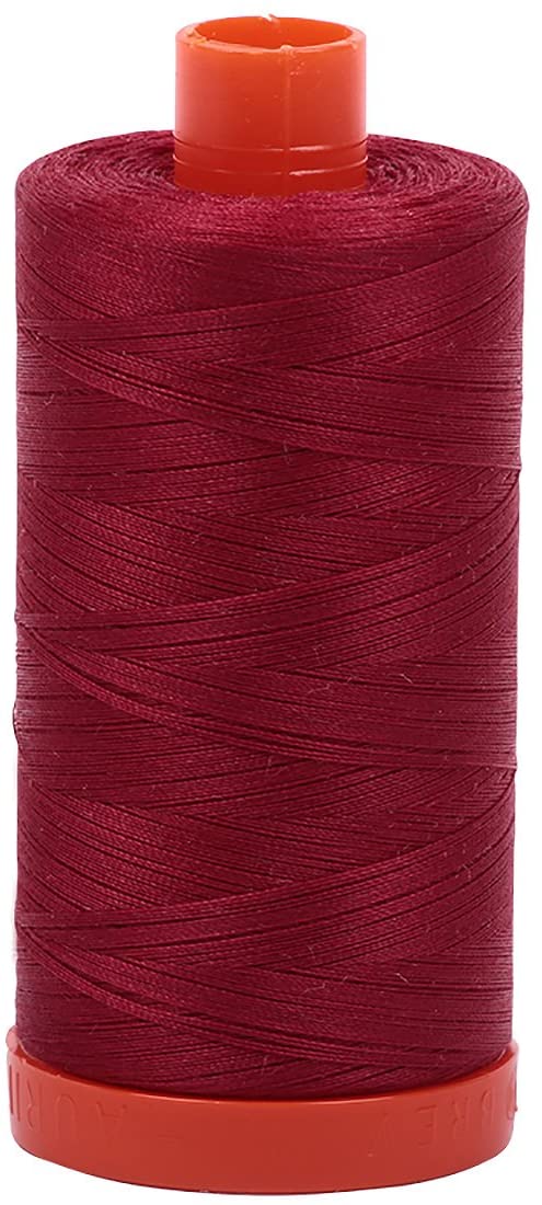 Aurifil Mako Cotton Thread Solid Burgundy A1050-1103 50wt 1422yds