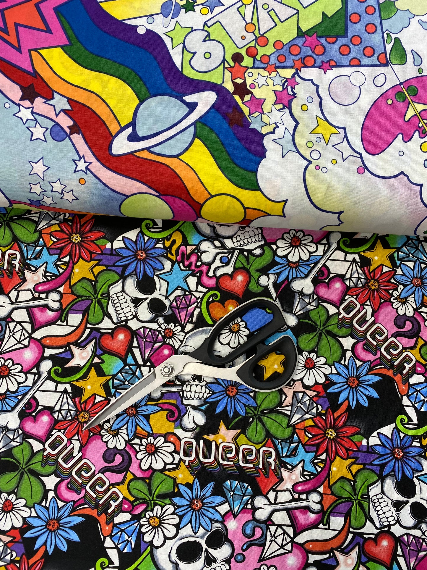 Love is Love Queer Street Black    8945A Cotton Woven Fabric
