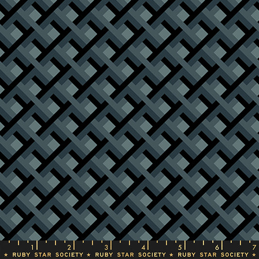 Elixir by Melody Miller of Ruby Star Society Arbor Geometric Smoke     RS0042-14 Cotton Woven Fabric