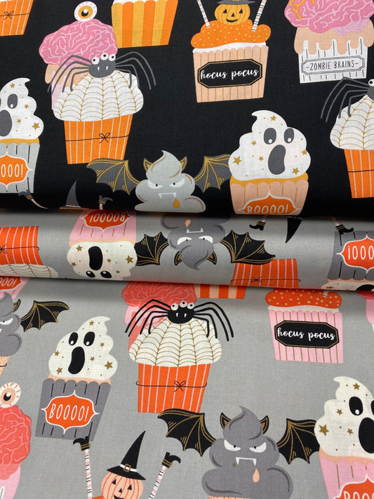 Haunted House  BOO Bakes Ash   8961a   Cotton Woven Fabric