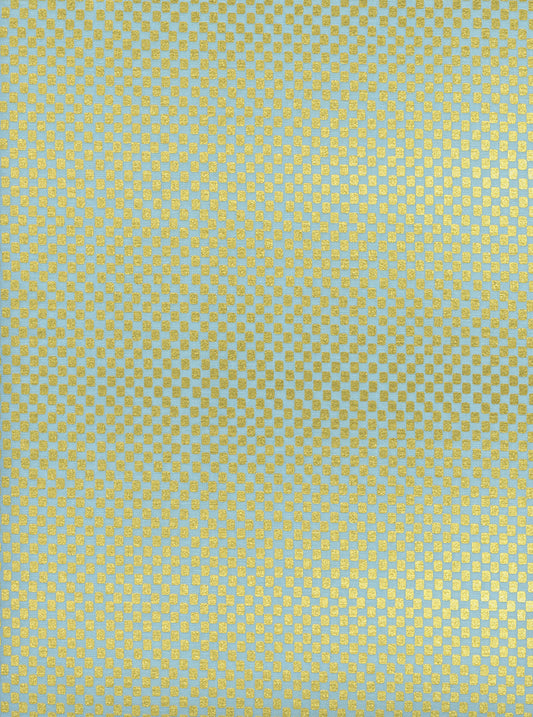 Amalfi by Rifle Paper Co Checkers Mint Metallic AB8049-003 Cotton Woven Fabric