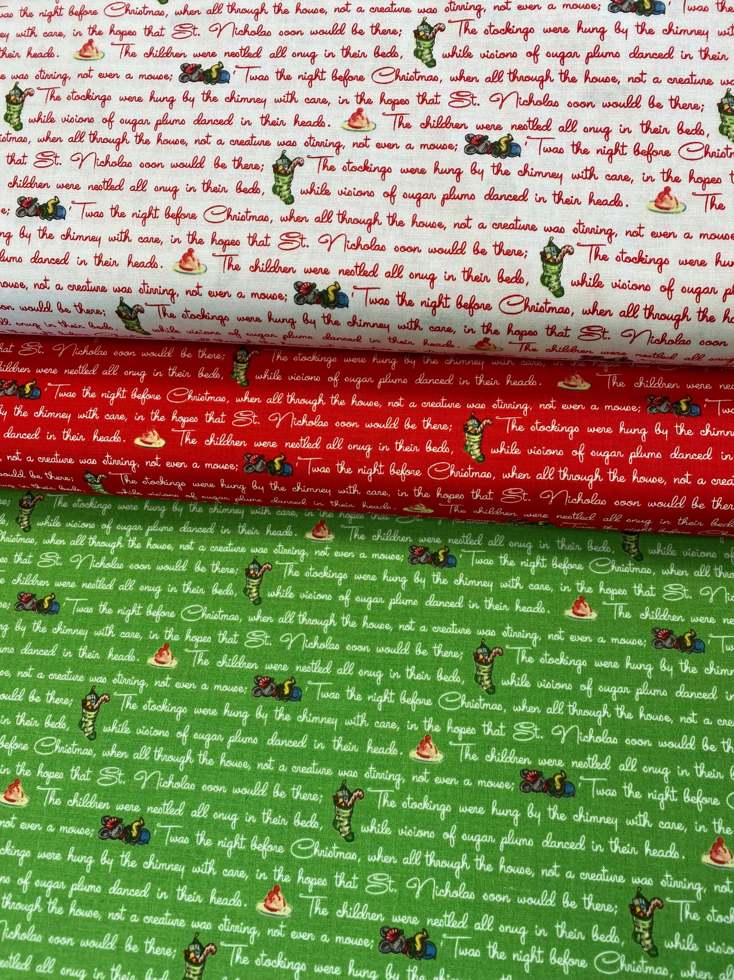 Christmas Joy by Cottage Mama Text Red    C12255R-RED Cotton Woven Fabric
