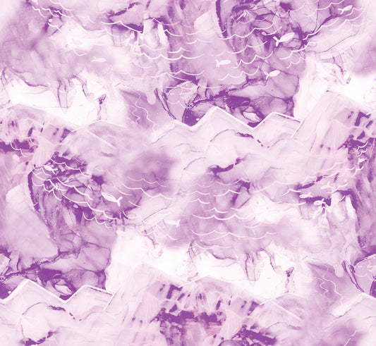 Arctic Wonder by Arrolynn Weiderhold Cracked Ice Purple w/Silver Glitter    19437-PUR-CTN-D Cotton Woven Fabric