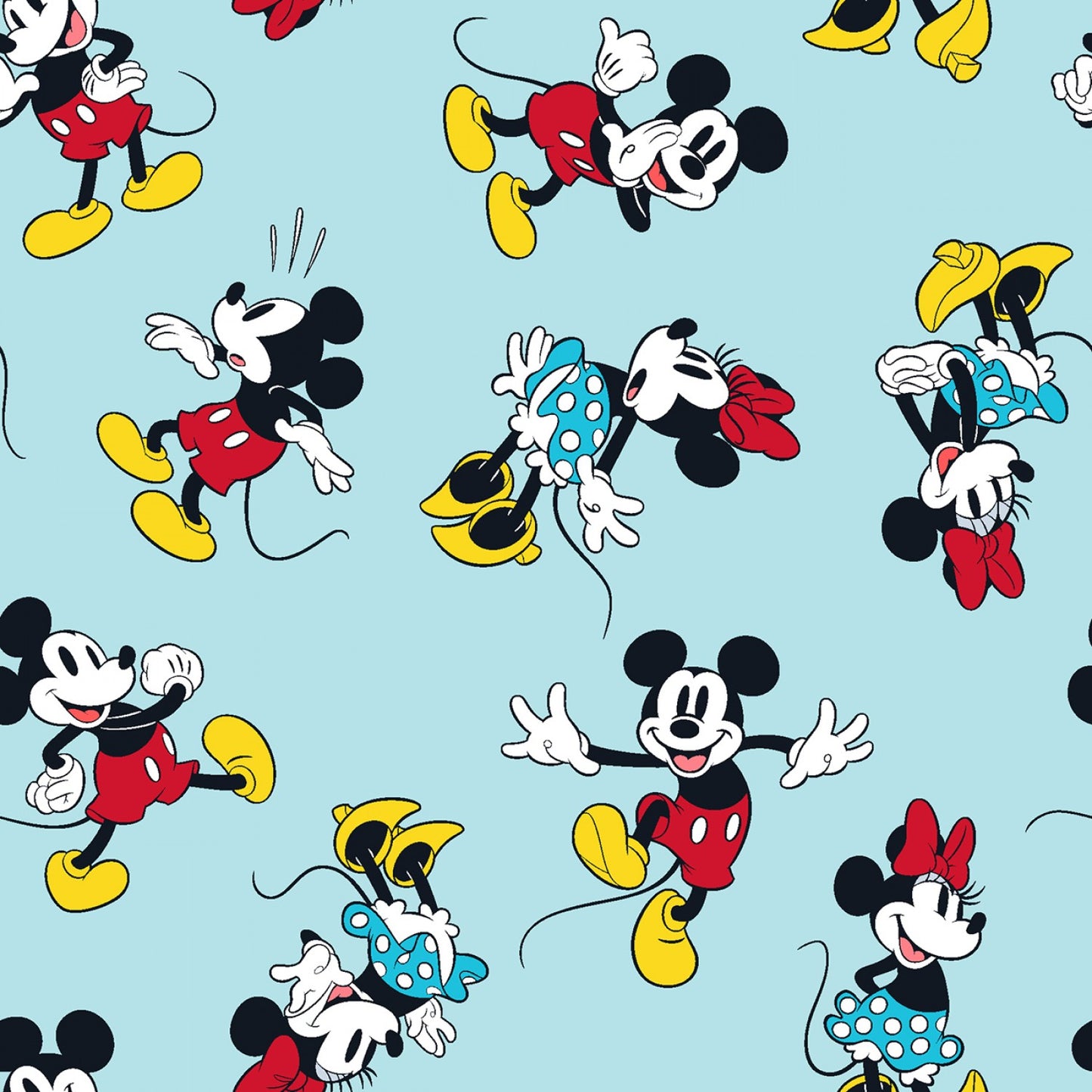 Licensed  Disney Mickey & Minnie Classic Pack    77124A62071 Cotton Woven Fabric