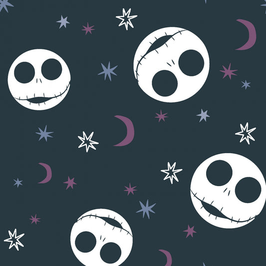 Licensed  Disney Nightmare Before Christmas Jack Starlight Heads    75355A620715 Cotton Woven Fabric
