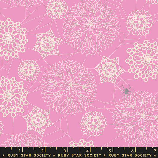 Spooky Darlings by Ruby Star Society Doily Spider Web Daisy    RS5076-13M Cotton Woven Fabric