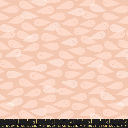 Spooky Darlings by Ruby Star Society Ghosties Peach Blossom    RS5079-13 Cotton Woven Fabric