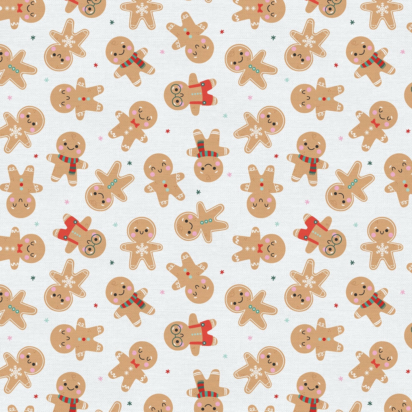 Christmas Nostalgia by Angela Nickeas Gingerbread Tan/White    120-22075 Cotton Woven Fabric