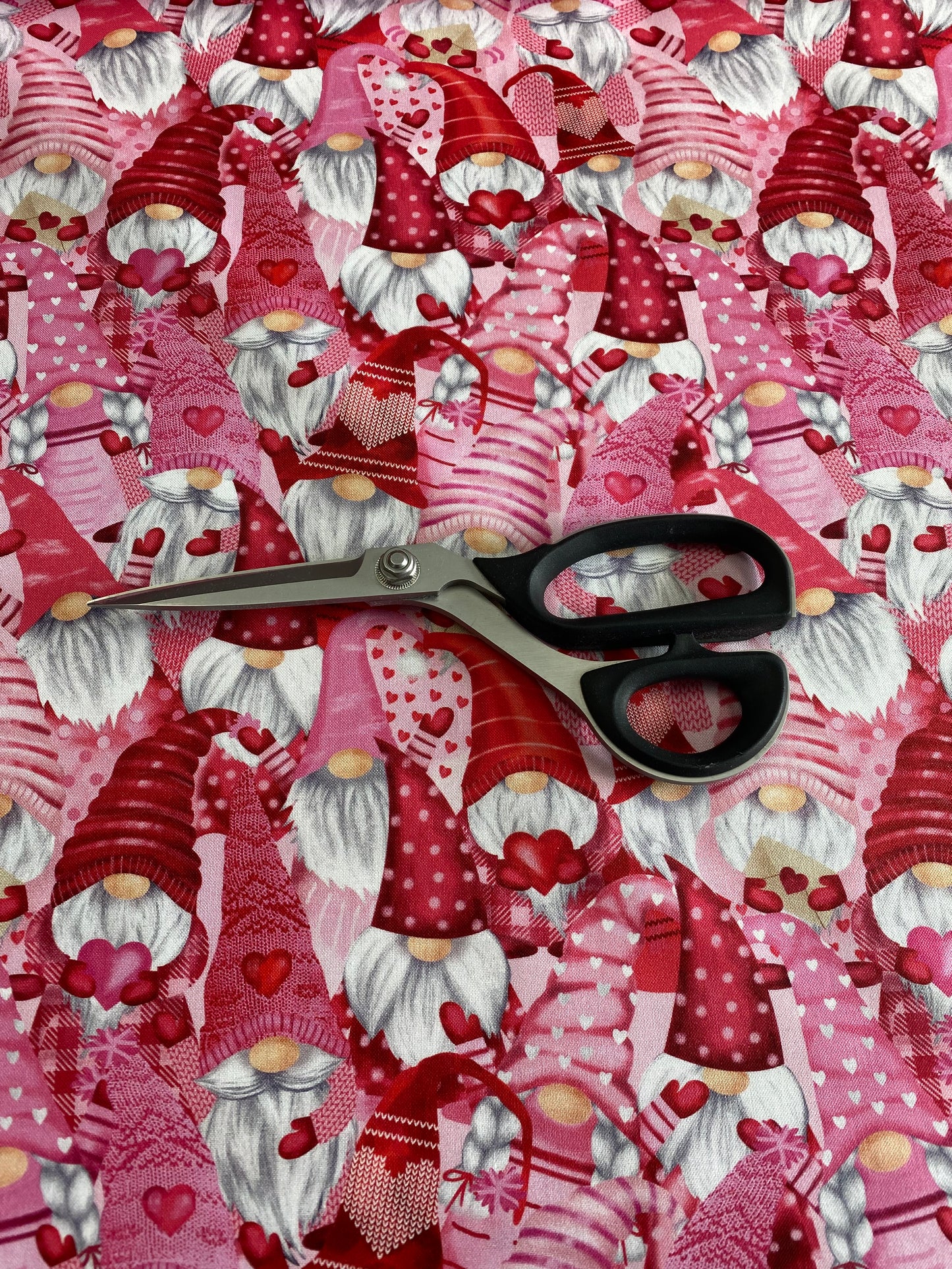 Gnomentine by Gail Cadden Gnomes And Hearts Valentine LOVE-CD1708-MULTI Cotton Woven Fabric