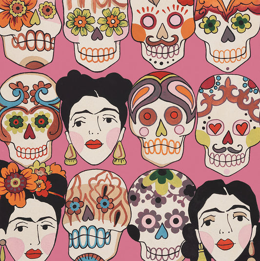 Folklorico Gotas de Amor Pink 7925h Cotton Woven Fabric