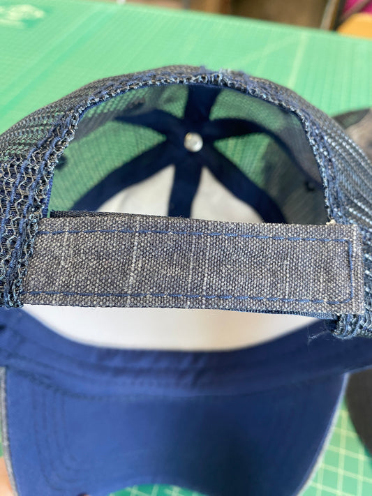 The Fabric Candy Shoppe Denim Logo Hat