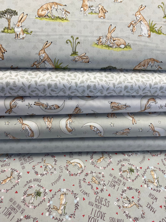 Guess How Much I Love You 2022 by Anita Jeram Leaves Taupe    Y3686-61 Cotton Woven Fabric