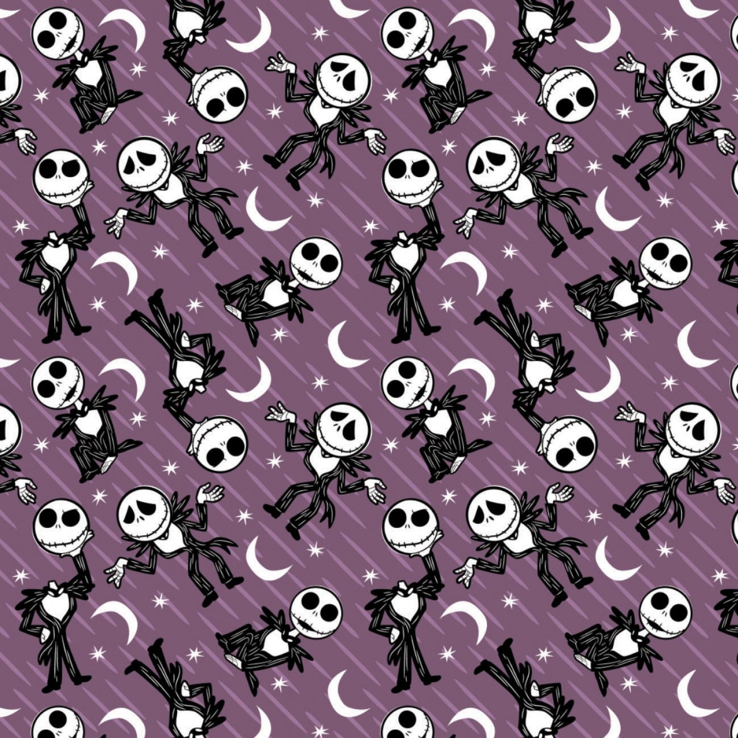Licensed Nightmare Before Christmas 5 Jack Stars    85390602-1 Cotton Woven Fabric