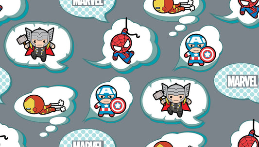 Licensed Marvel Kawaii Nursery in Flight 71584A620715 Cotton Woven Fabric